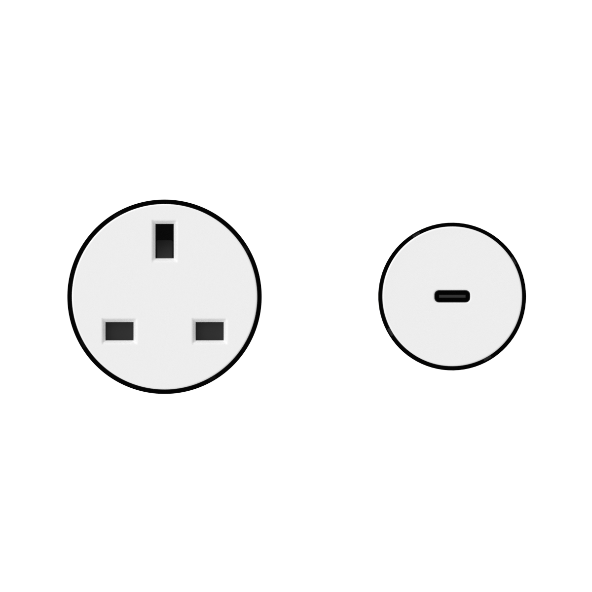 Double Type G Outlet-USB-C Kit